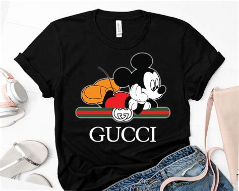 gucci disney t shirts|mickey mouse wearing Gucci.